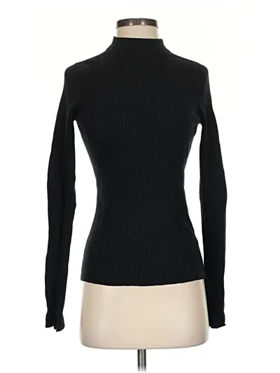 Pre-owned Rachel Parcell Turtleneck Sweater In Black