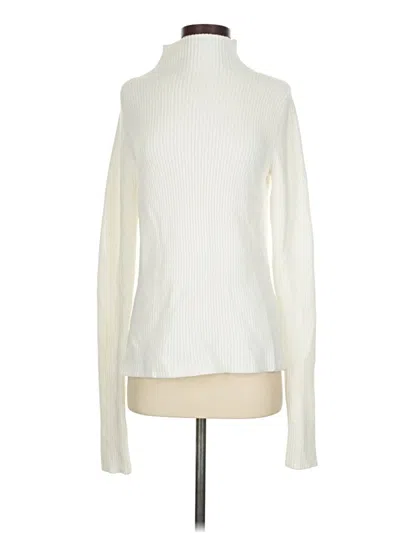 Pre-owned Rachel Parcell Turtleneck Sweater In Ivory