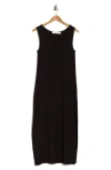 Rachel Parcell V-neck Midi Dress In Black