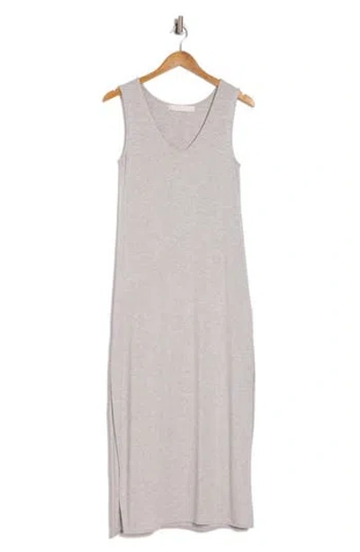Rachel Parcell V-neck Midi Dress In Light Heather