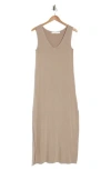 Rachel Parcell V-neck Midi Dress In Pebble