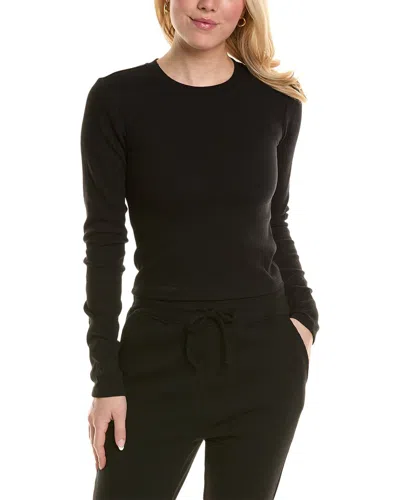 Rachel Parcell Waffle Top In Black
