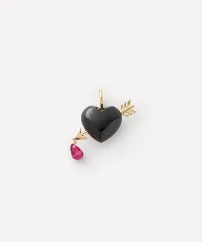 Rachel Quinn 14ct Gold Cupid's Arrow Onyx Charm