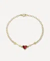 Rachel Quinn 14ct Gold Ruby To The Heart Bracelet
