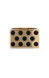 Rachel Quinn 14k Yellow Gold Black Enamel Ring
