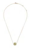 Rachel Quinn 14k Yellow Gold Chrome Diopside Pendant In Green