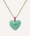 Rachel Quinn Amazonite Heart Dollop Pendant Necklace