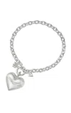 Rachel Quinn Cupid's Heart Sterling Silver Bracelet