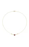 Rachel Quinn To The Heart 14k Yellow Gold Tourmaline Necklace