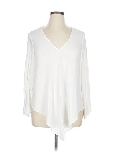 Pre-owned Rachel Rachel Roy 3/4 Sleeve Blouse In White