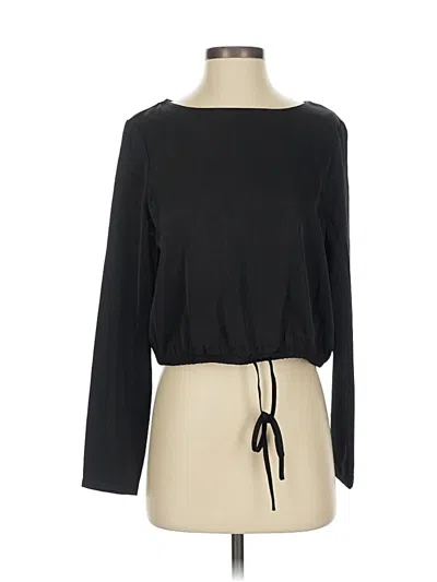 Pre-owned Rachel Rachel Roy 3/4 Sleeve T-shirt In Black