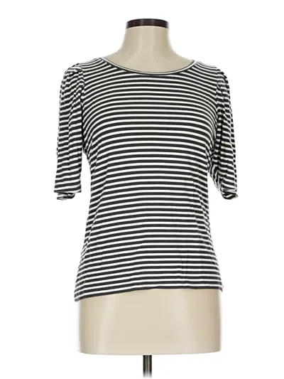 Pre-owned Rachel Rachel Roy 3/4 Sleeve T-shirt In Silver