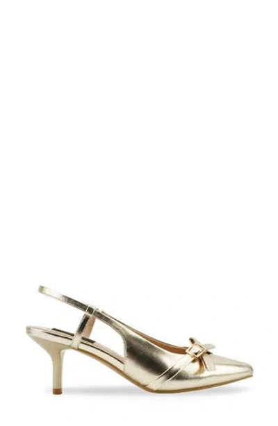 Rachel Rachel Roy Agnes Bow Slingback Pump In Gold