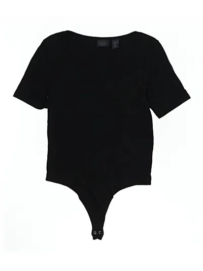 Pre-owned Rachel Rachel Roy Bodysuit In Black