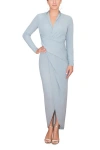 Rachel Rachel Roy Bret Wrap Front Maxi Dress In Blue