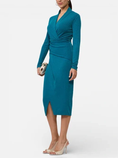 Rachel Rachel Roy Bret Wrap Front Midi Dress In Blue