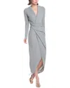 Rachel Rachel Roy Bret Wrap Front Maxi Dress In Grey
