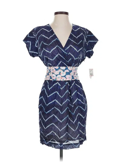 Pre-owned Rachel Rachel Roy Casual Dress In Blue