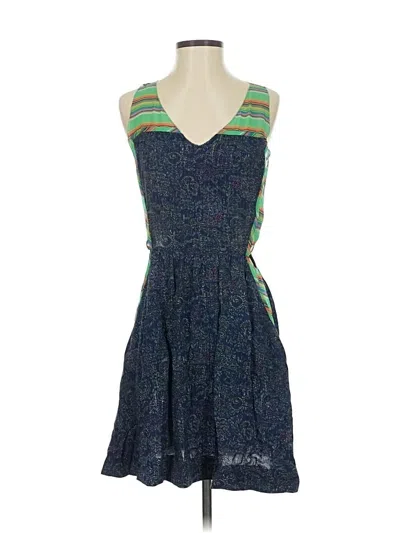Pre-owned Rachel Rachel Roy Casual Dress In Blue