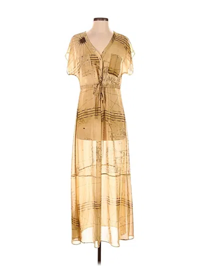 Pre-owned Rachel Rachel Roy Casual Dress In Gold