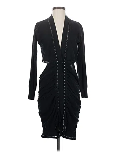 Pre-owned Rachel Rachel Roy Cocktail Dress In Black