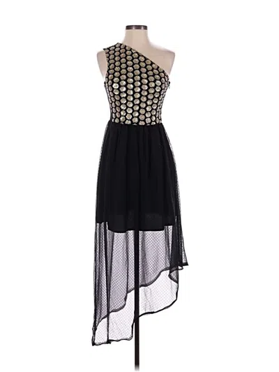 Pre-owned Rachel Rachel Roy Cocktail Dress In Black