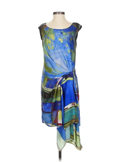 Pre-owned Rachel Rachel Roy Cocktail Dress In Blue