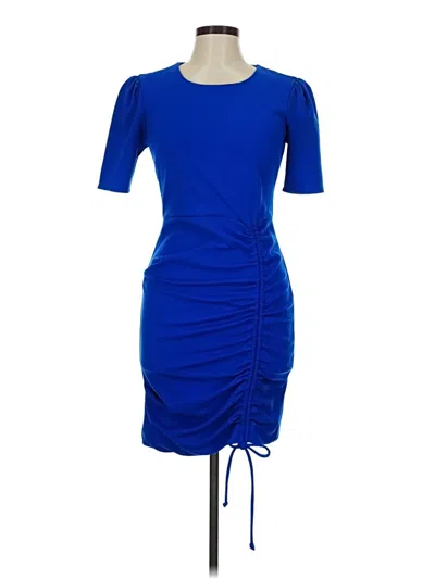 Pre-owned Rachel Rachel Roy Cocktail Dress In Blue