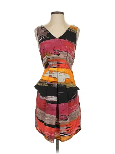 Pre-owned Rachel Rachel Roy Cocktail Dress In Orange