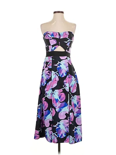 Pre-owned Rachel Rachel Roy Cocktail Dress In Purple