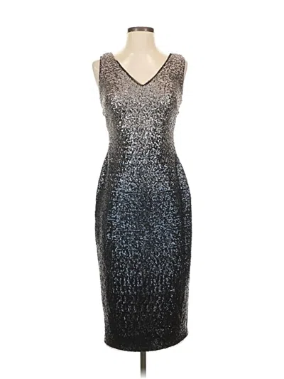 Pre-owned Rachel Rachel Roy Cocktail Dress In Silver
