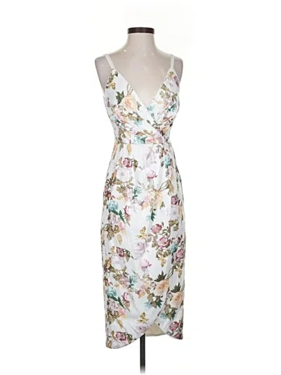 Pre-owned Rachel Rachel Roy Cocktail Dress In White