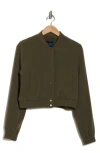 Rachel Rachel Roy Crop Bomber Jacket In Olive