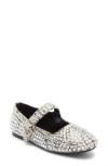 Rachel Rachel Roy Crystal Embellished Mary Jane Flat In Metallic
