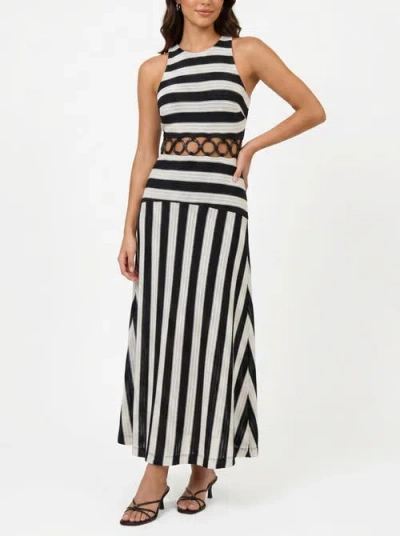 Rachel Rachel Roy Daphne Halter Neck Midi Dress In Black