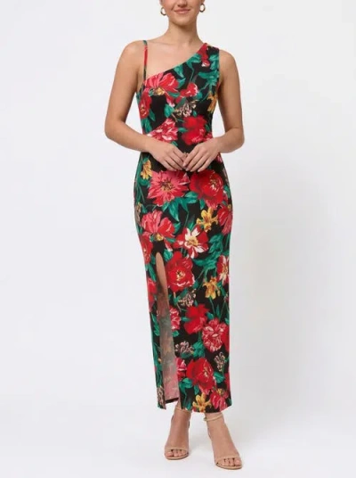 Rachel Rachel Roy Devin One Shoulder Maxi Dress In Multi