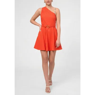Rachel Rachel Roy Elara Fit And Flare Mini Dress In Red