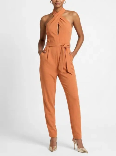 Rachel Rachel Roy Ester Sleeveless Belted Jumpsuit In Multi