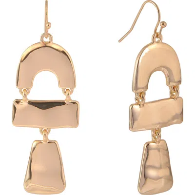 Rachel Rachel Roy Hammered Drop Earrings