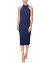 Rachel Rachel Roy Harland Womens Crepe Midi Midi Dress In Blue