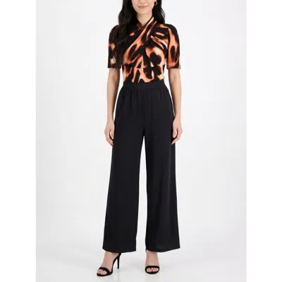 Rachel Rachel Roy Joan Crossover Front Jumpsuit In Black