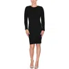 Rachel Rachel Roy Katerina Crew Neck Sweater Mini Dress In Black