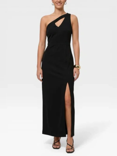 Rachel Rachel Roy Lara One-shoulder Cutout Maxi Dress In Black