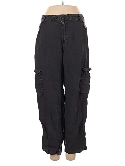 Pre-owned Rachel Rachel Roy Linen Pants In Black