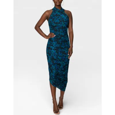 Rachel Rachel Roy Lohan Ruched Asymmetrical Dress In Blue