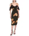 Rachel Rachel Roy Marcella Midi Dress In Black