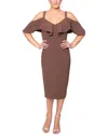 Rachel Rachel Roy Marcella Midi Dress In Brown