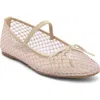 Rachel Rachel Roy Mesh Mary Jane Flat In Neutral