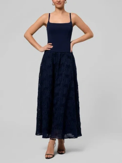 Rachel Rachel Roy Mira Square Neck Maxi Dress In Blue