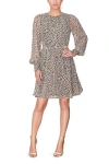 Rachel Rachel Roy Nash Cutout Chiffon Mini Dress In Neutral